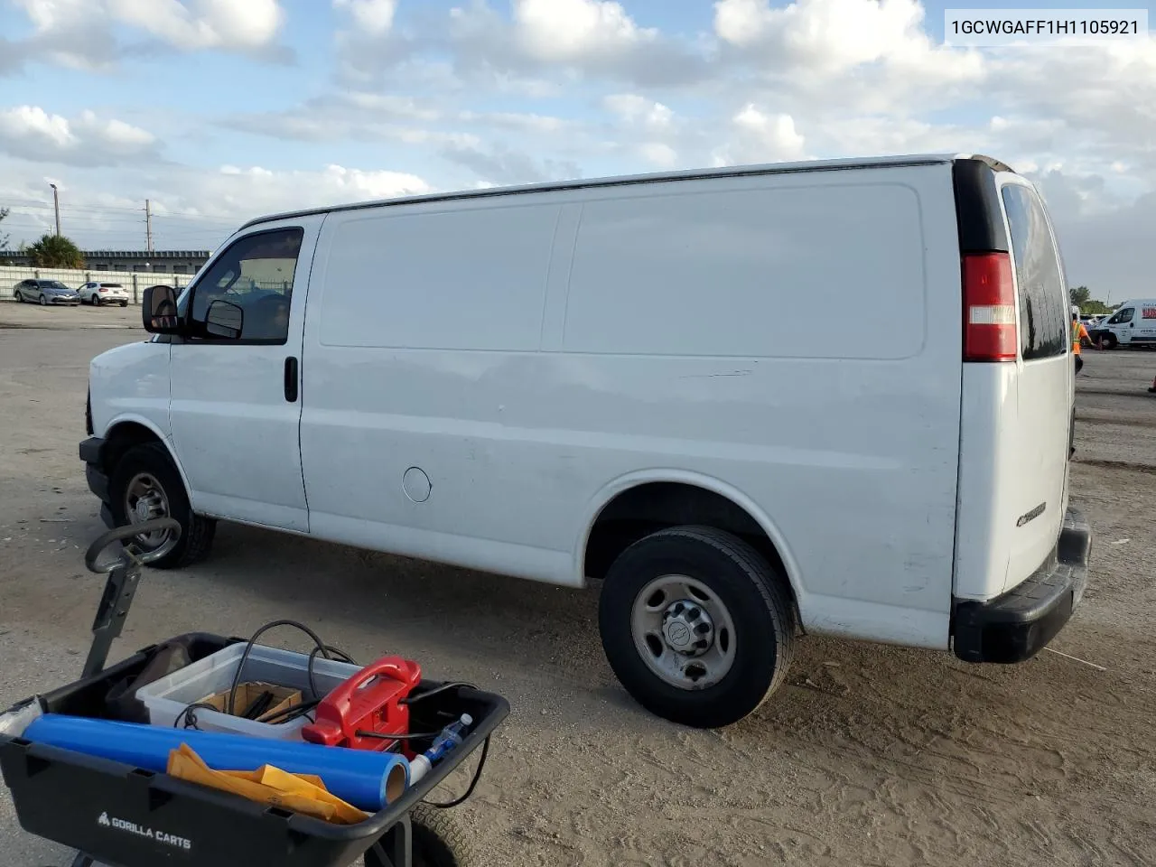 2017 Chevrolet Express G2500 VIN: 1GCWGAFF1H1105921 Lot: 80358374