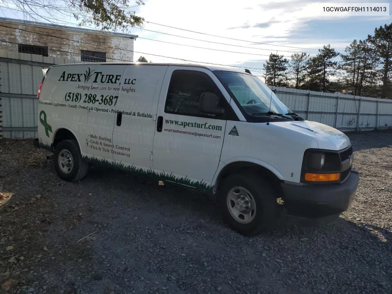 2017 Chevrolet Express G2500 VIN: 1GCWGAFF0H1114013 Lot: 80462524