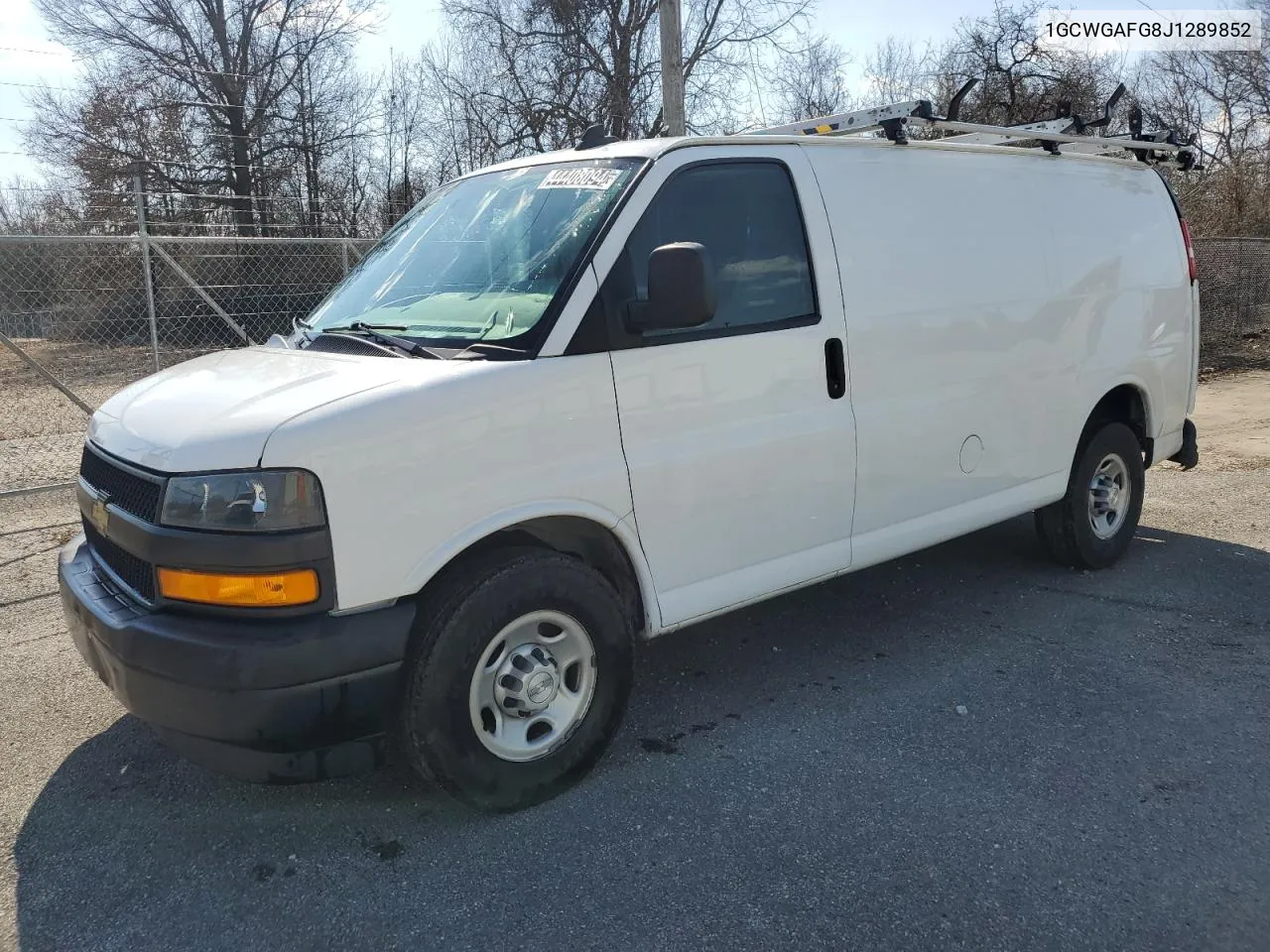 2018 Chevrolet Express G2500 VIN: 1GCWGAFG8J1289852 Lot: 44408094