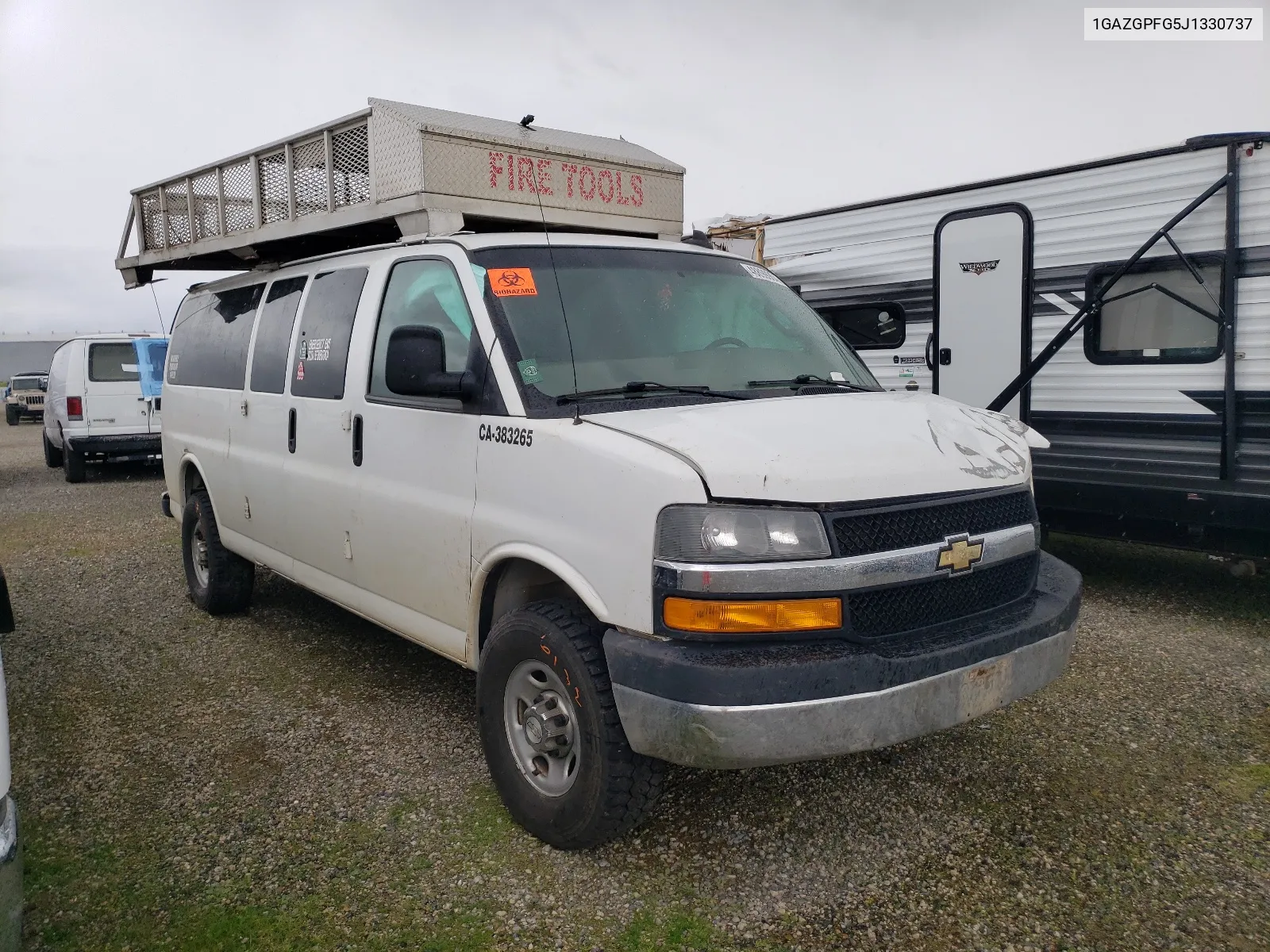 2018 Chevrolet Express G3500 Lt VIN: 1GAZGPFG5J1330737 Lot: 48899904