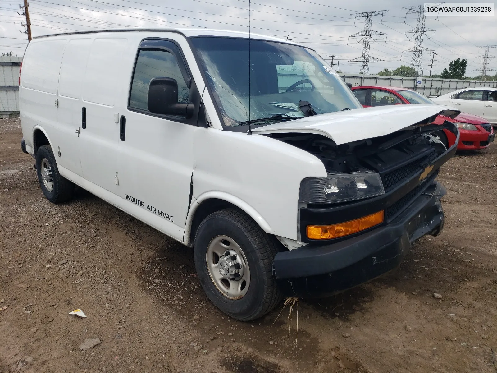 2018 Chevrolet Express G2500 VIN: 1GCWGAFG0J1339238 Lot: 61900364