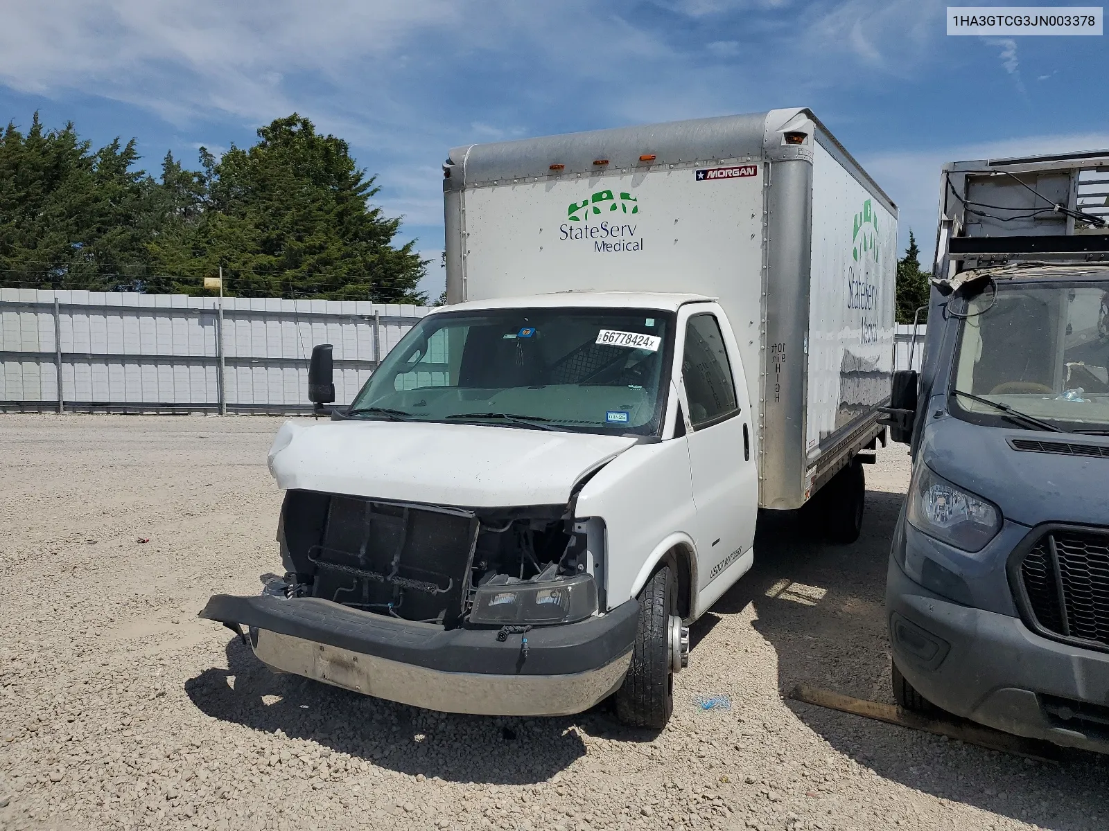 2018 Chevrolet Express G3500 VIN: 1HA3GTCG3JN003378 Lot: 66778424