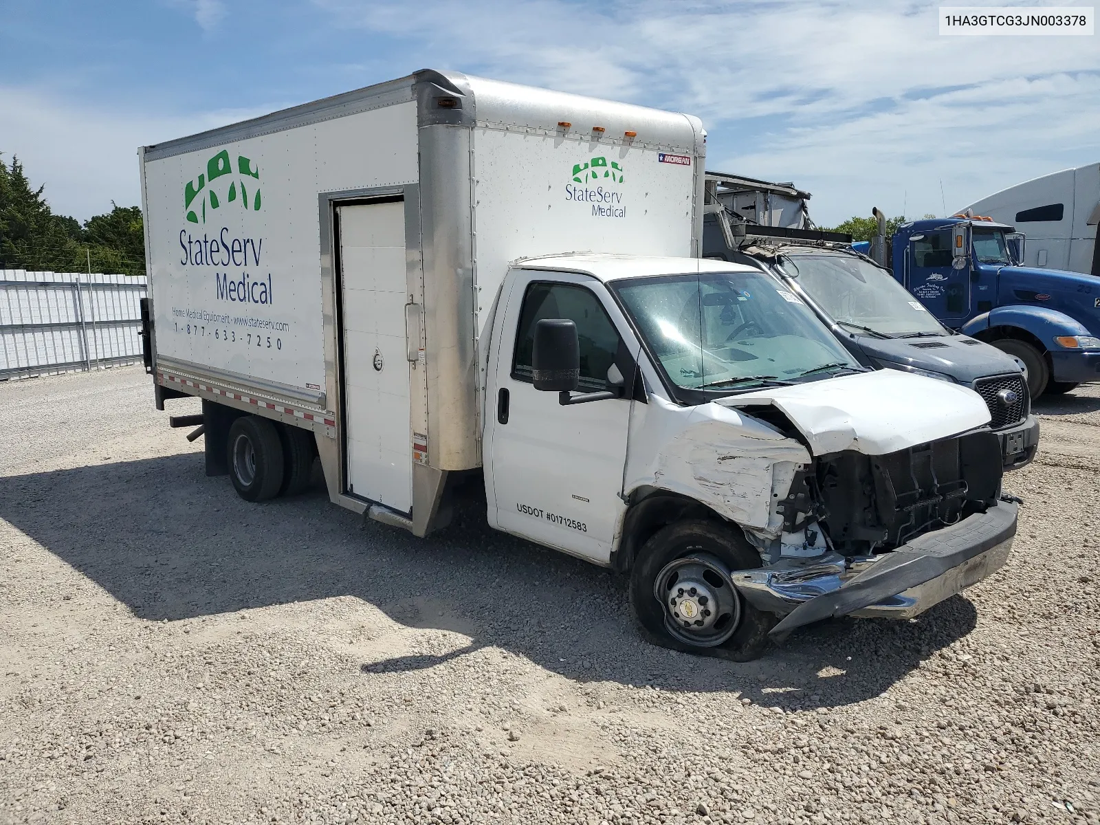 2018 Chevrolet Express G3500 VIN: 1HA3GTCG3JN003378 Lot: 66778424