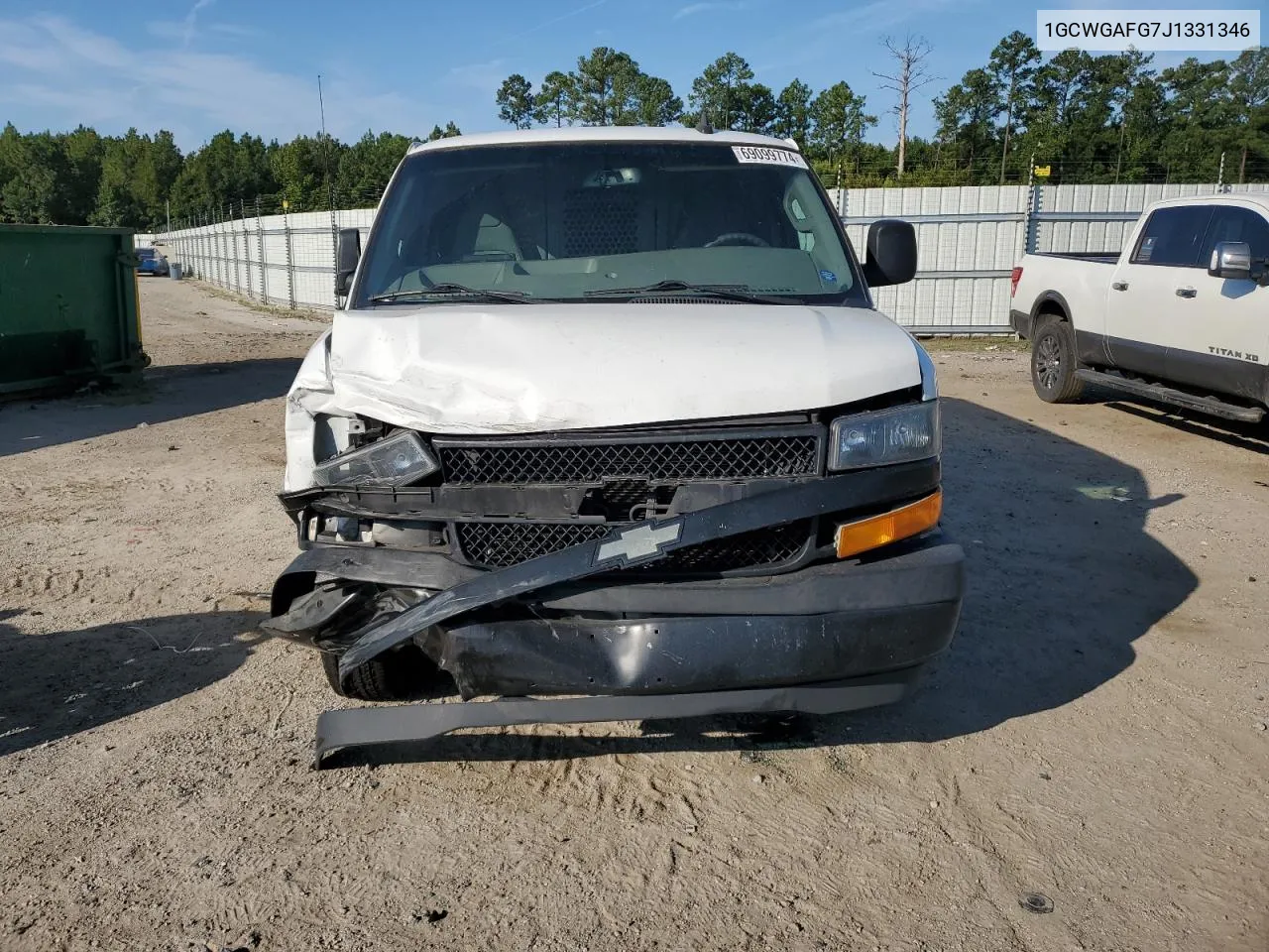 2018 Chevrolet Express G2500 VIN: 1GCWGAFG7J1331346 Lot: 69099774