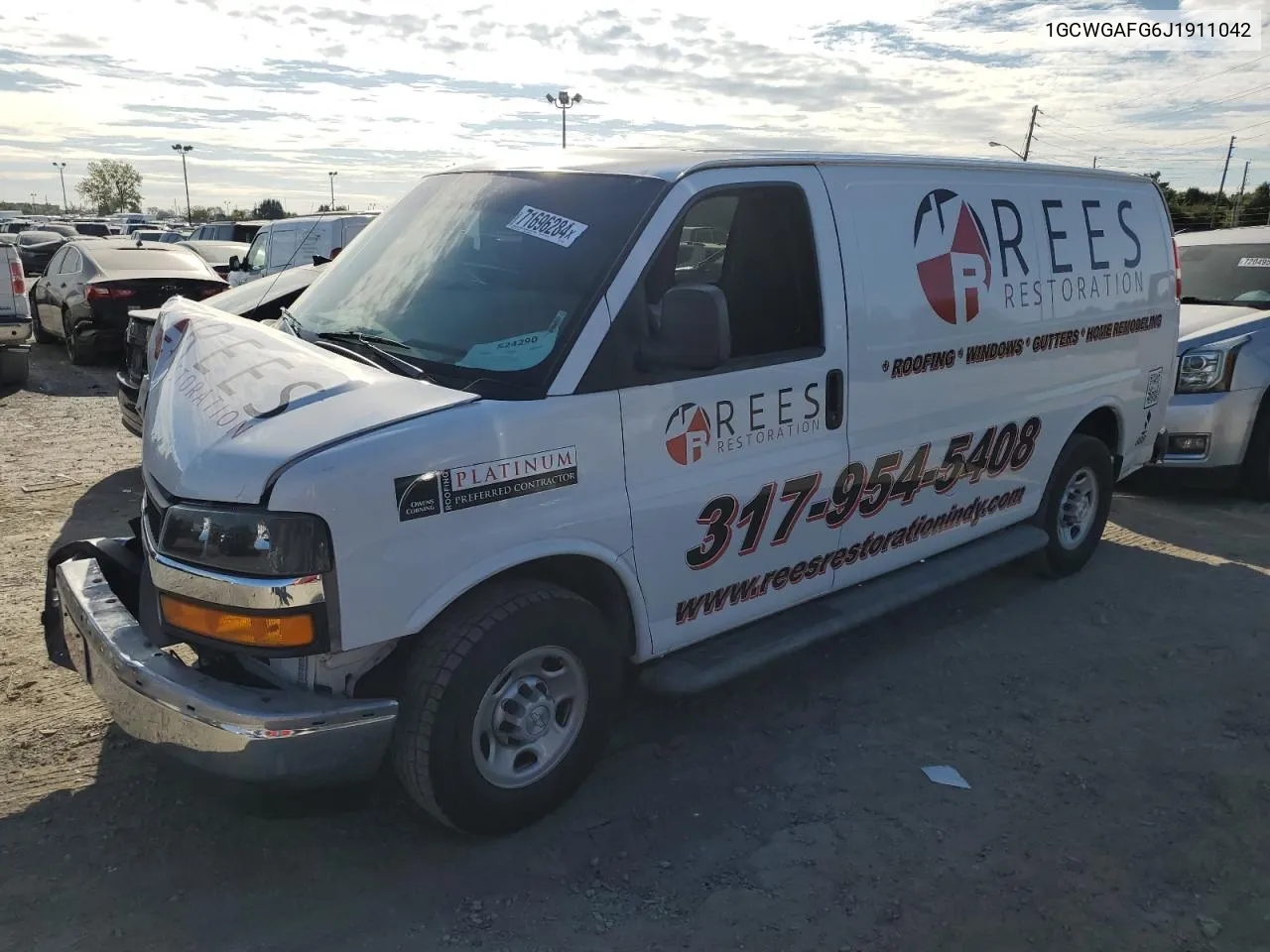 1GCWGAFG6J1911042 2018 Chevrolet Express G2500