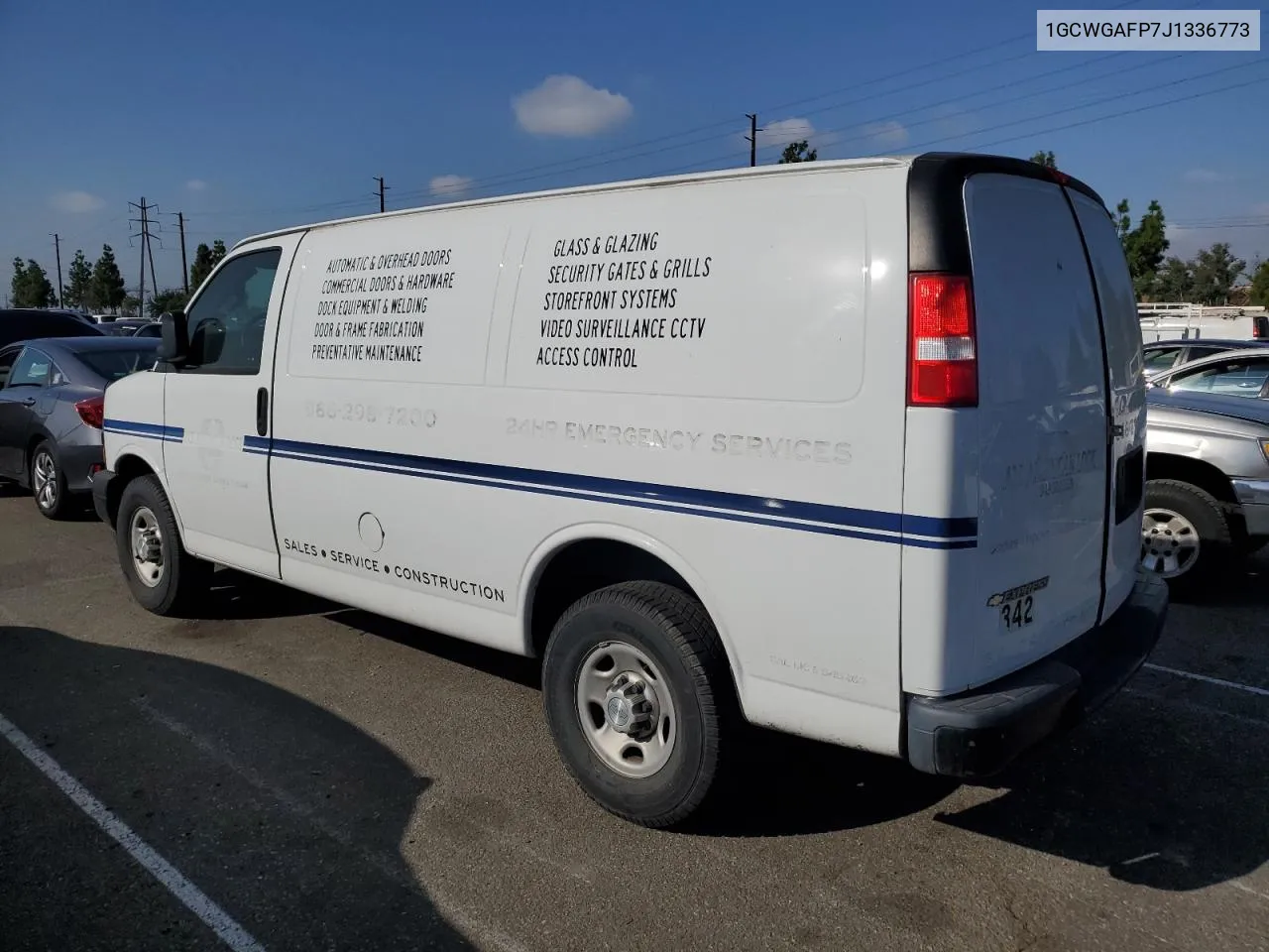 2018 Chevrolet Express G2500 VIN: 1GCWGAFP7J1336773 Lot: 72073094