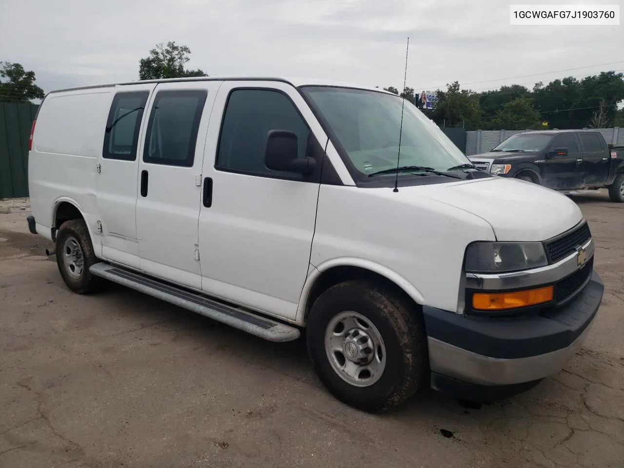 2018 Chevrolet Express G2500 VIN: 1GCWGAFG7J1903760 Lot: 72730314