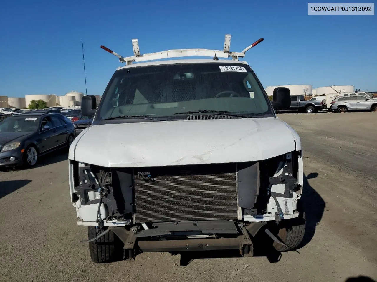 2018 Chevrolet Express G2500 VIN: 1GCWGAFP0J1313092 Lot: 73391794