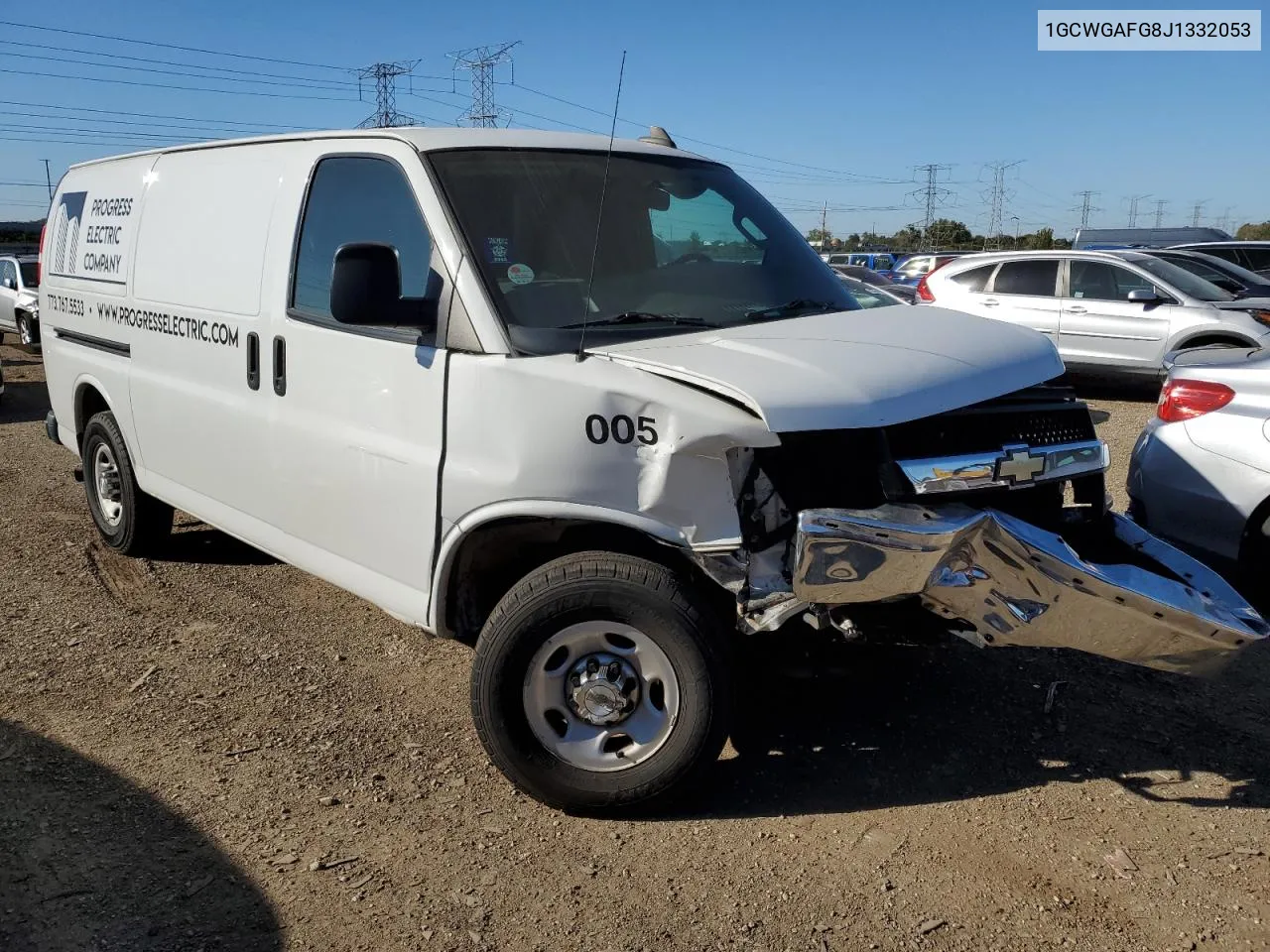 2018 Chevrolet Express G2500 VIN: 1GCWGAFG8J1332053 Lot: 73926624