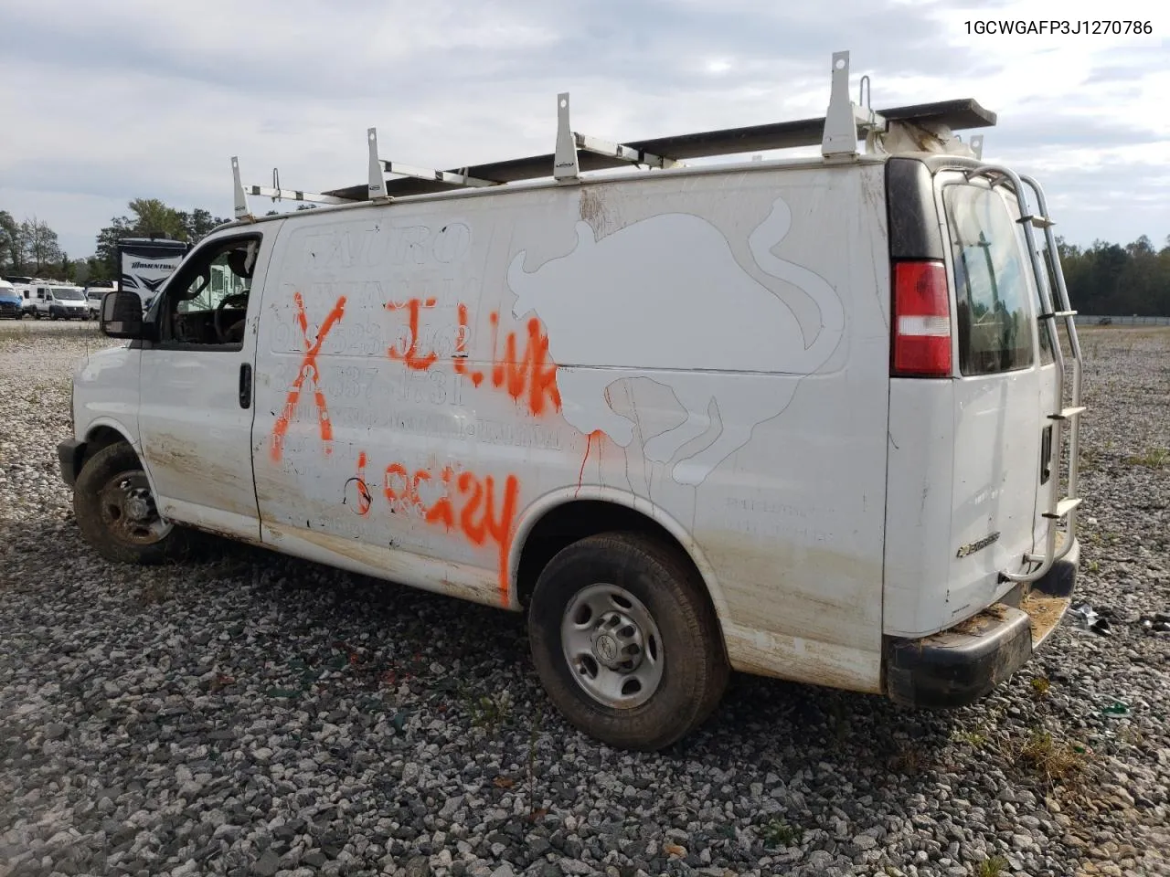 2018 Chevrolet Express G2500 VIN: 1GCWGAFP3J1270786 Lot: 74197914