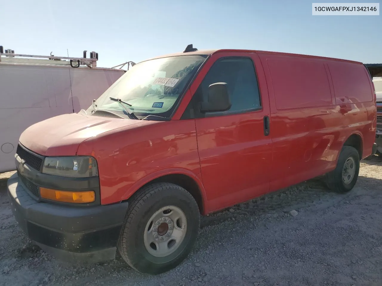 2018 Chevrolet Express G2500 VIN: 1GCWGAFPXJ1342146 Lot: 74433064