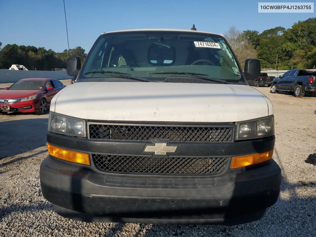 2018 Chevrolet Express G2500 VIN: 1GCWGBFP4J1263755 Lot: 74716334