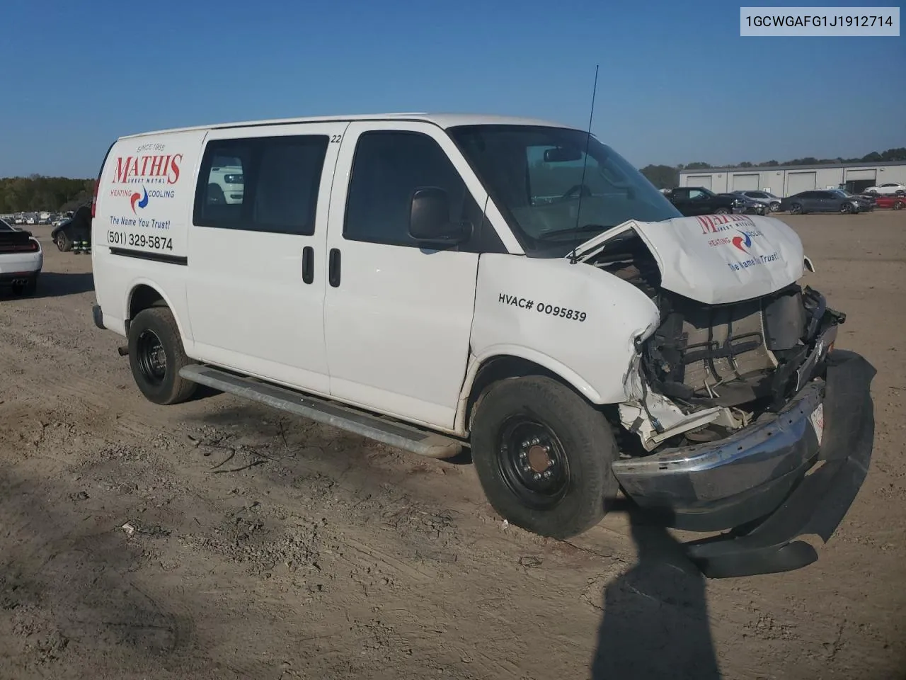 2018 Chevrolet Express G2500 VIN: 1GCWGAFG1J1912714 Lot: 76003264