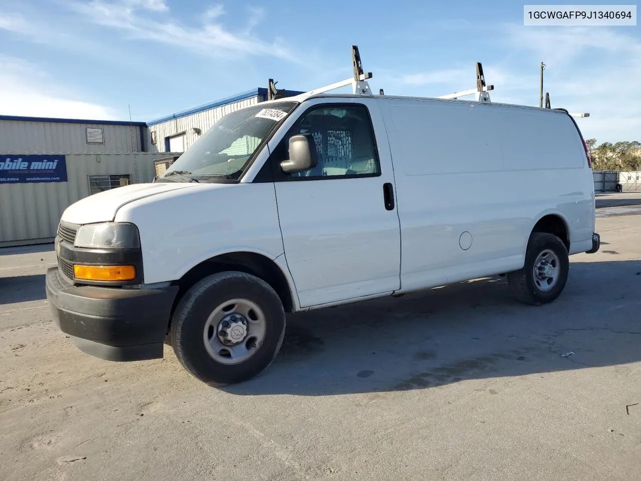 2018 Chevrolet Express G2500 VIN: 1GCWGAFP9J1340694 Lot: 76314384