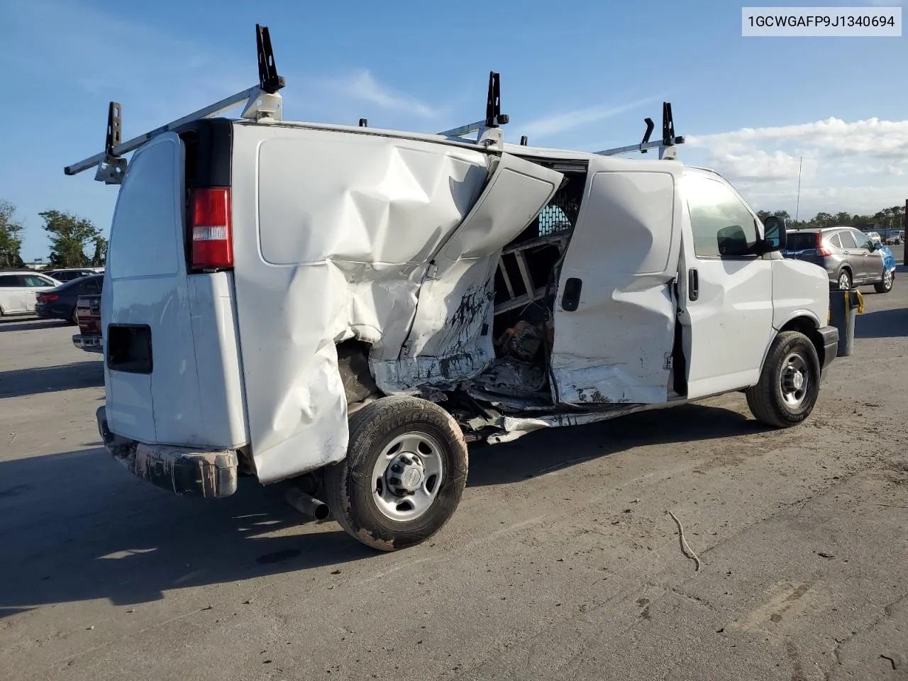 2018 Chevrolet Express G2500 VIN: 1GCWGAFP9J1340694 Lot: 76314384