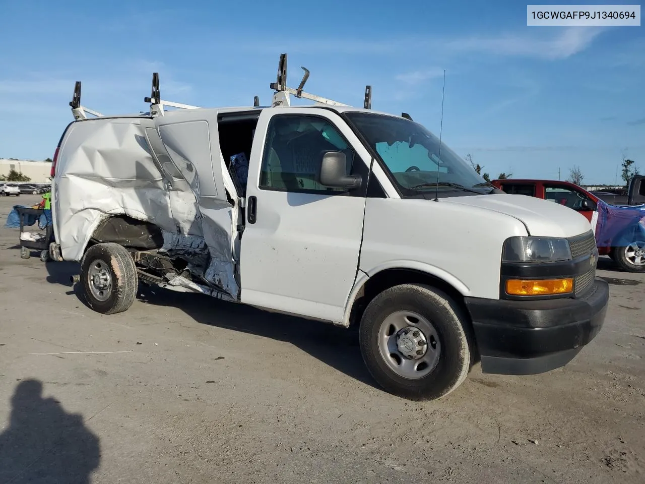 2018 Chevrolet Express G2500 VIN: 1GCWGAFP9J1340694 Lot: 76314384