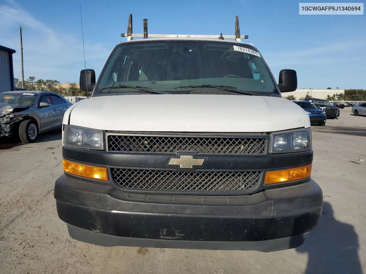 2018 Chevrolet Express G2500 VIN: 1GCWGAFP9J1340694 Lot: 76314384