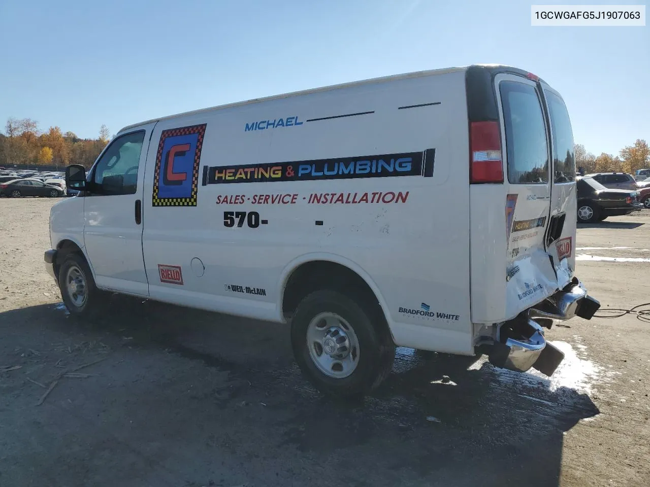 2018 Chevrolet Express G2500 VIN: 1GCWGAFG5J1907063 Lot: 77327894