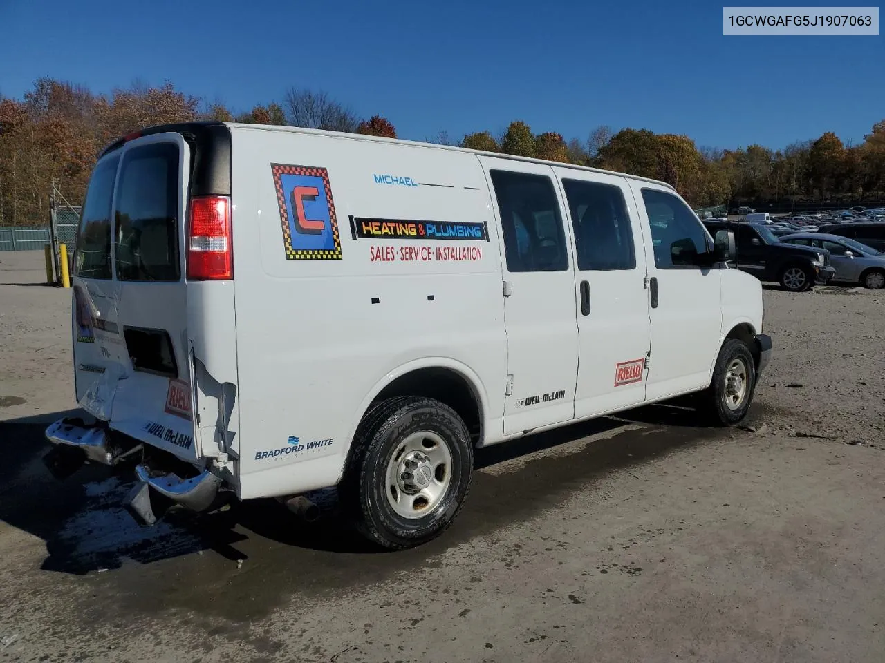 2018 Chevrolet Express G2500 VIN: 1GCWGAFG5J1907063 Lot: 77327894