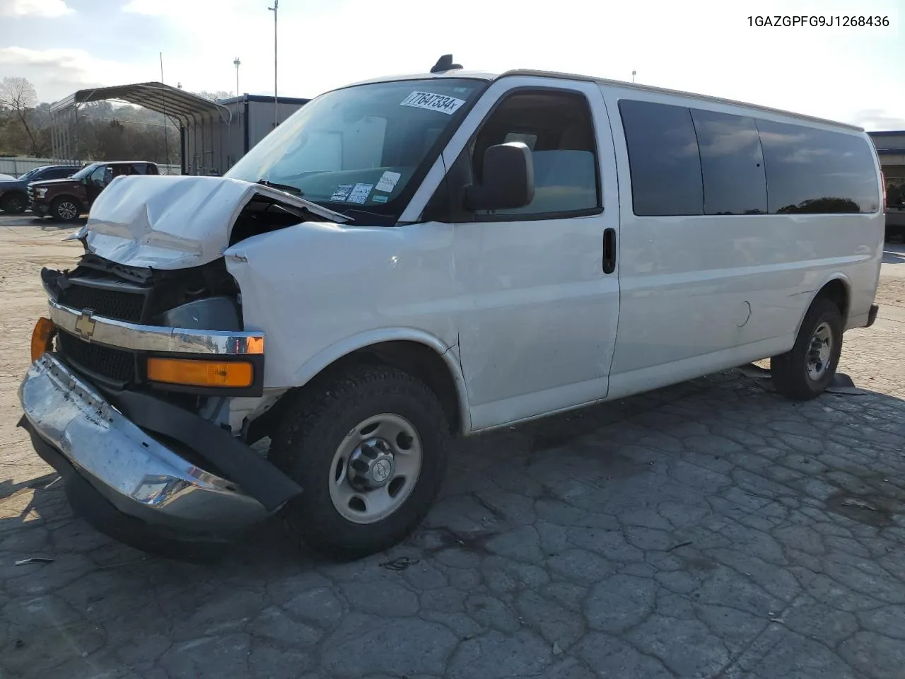 2018 Chevrolet Express G3500 Lt VIN: 1GAZGPFG9J1268436 Lot: 77647334