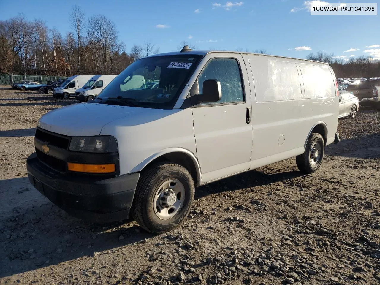 2018 Chevrolet Express G2500 VIN: 1GCWGAFPXJ1341398 Lot: 77845694