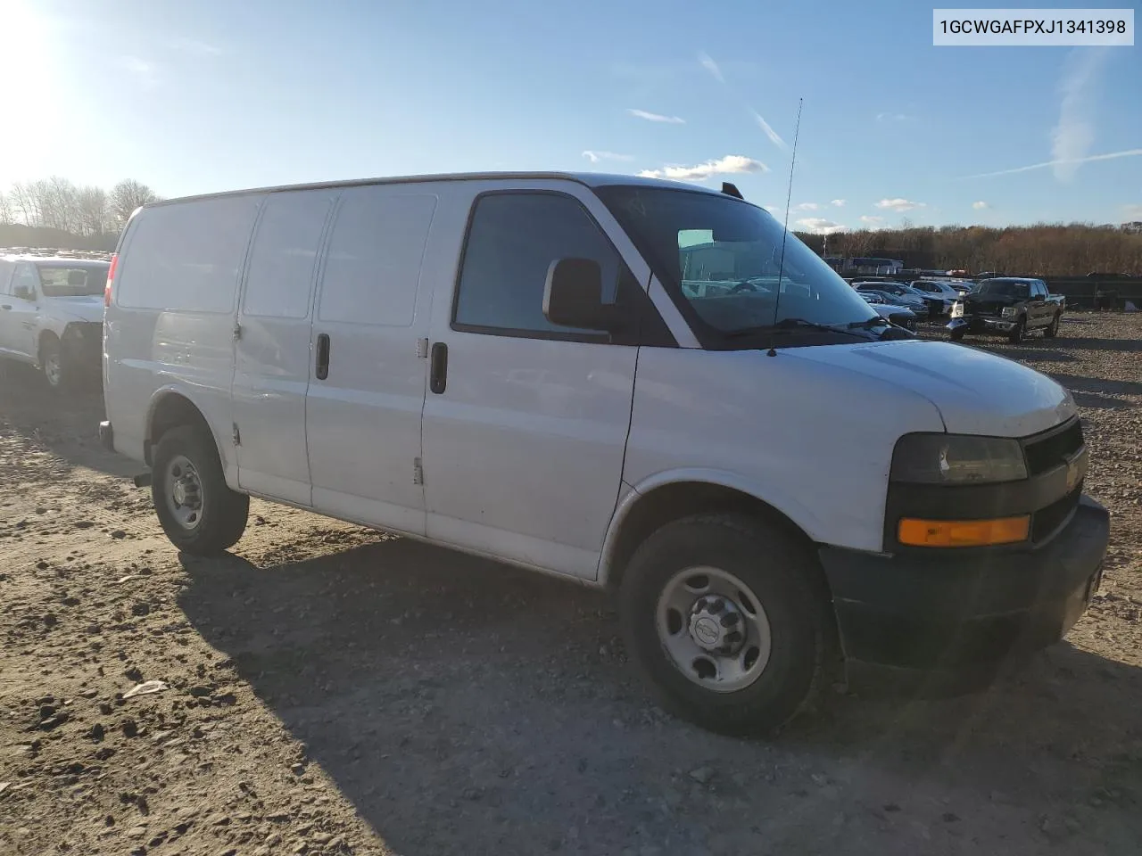 2018 Chevrolet Express G2500 VIN: 1GCWGAFPXJ1341398 Lot: 77845694