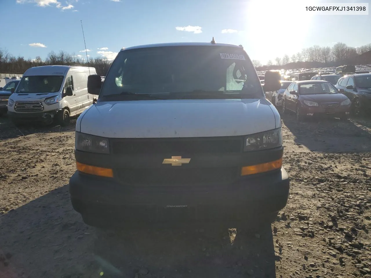 2018 Chevrolet Express G2500 VIN: 1GCWGAFPXJ1341398 Lot: 77845694