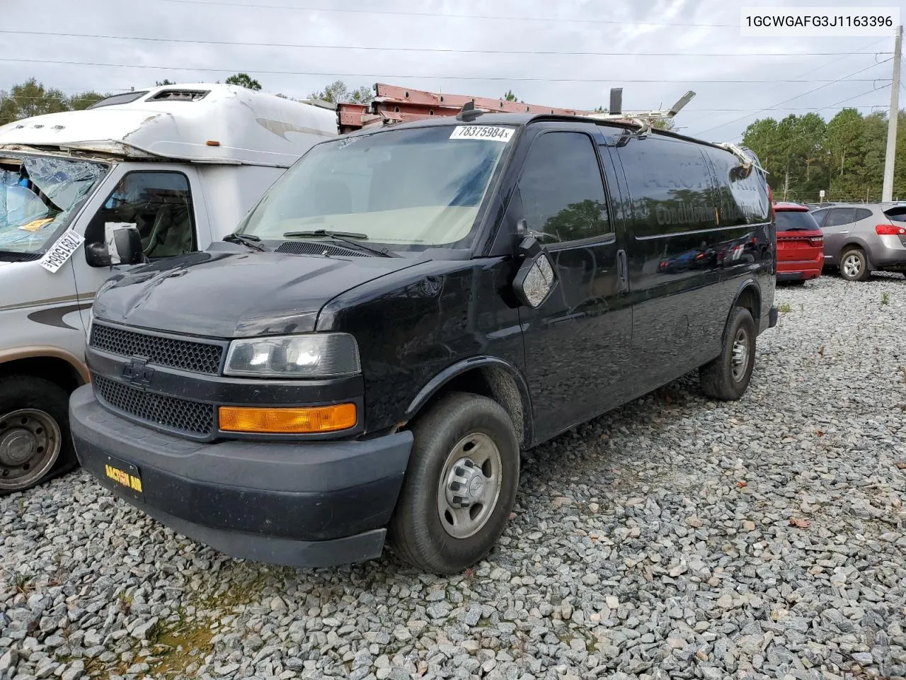 2018 Chevrolet Express G2500 VIN: 1GCWGAFG3J1163396 Lot: 78375984