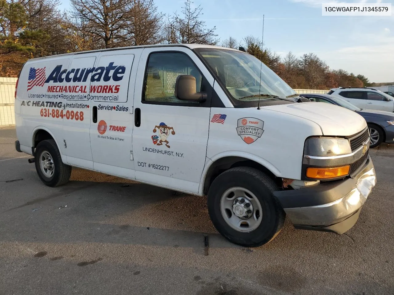 2018 Chevrolet Express G2500 VIN: 1GCWGAFP1J1345579 Lot: 78651834