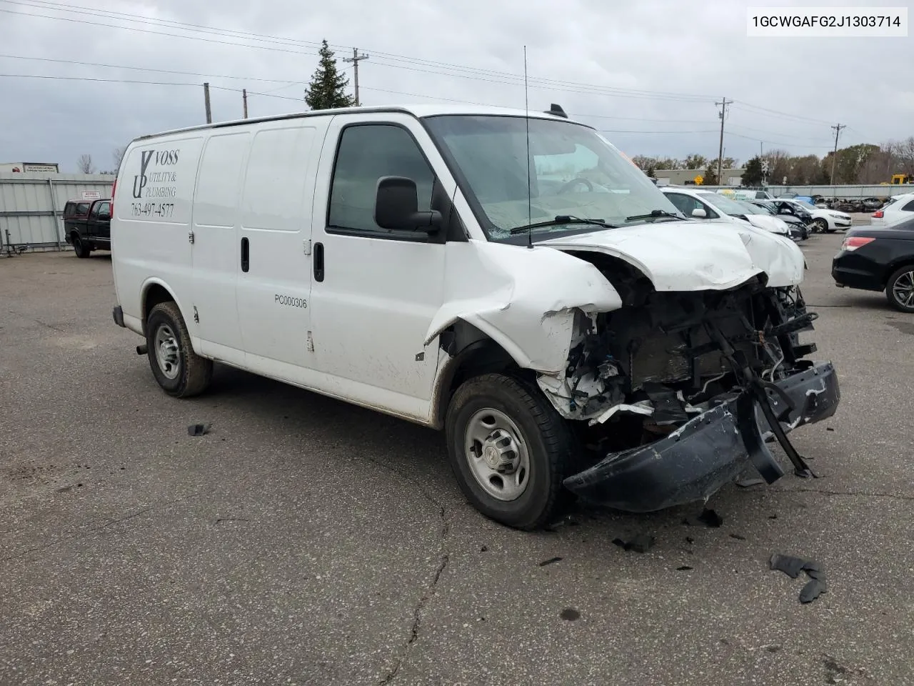 2018 Chevrolet Express G2500 VIN: 1GCWGAFG2J1303714 Lot: 78857424