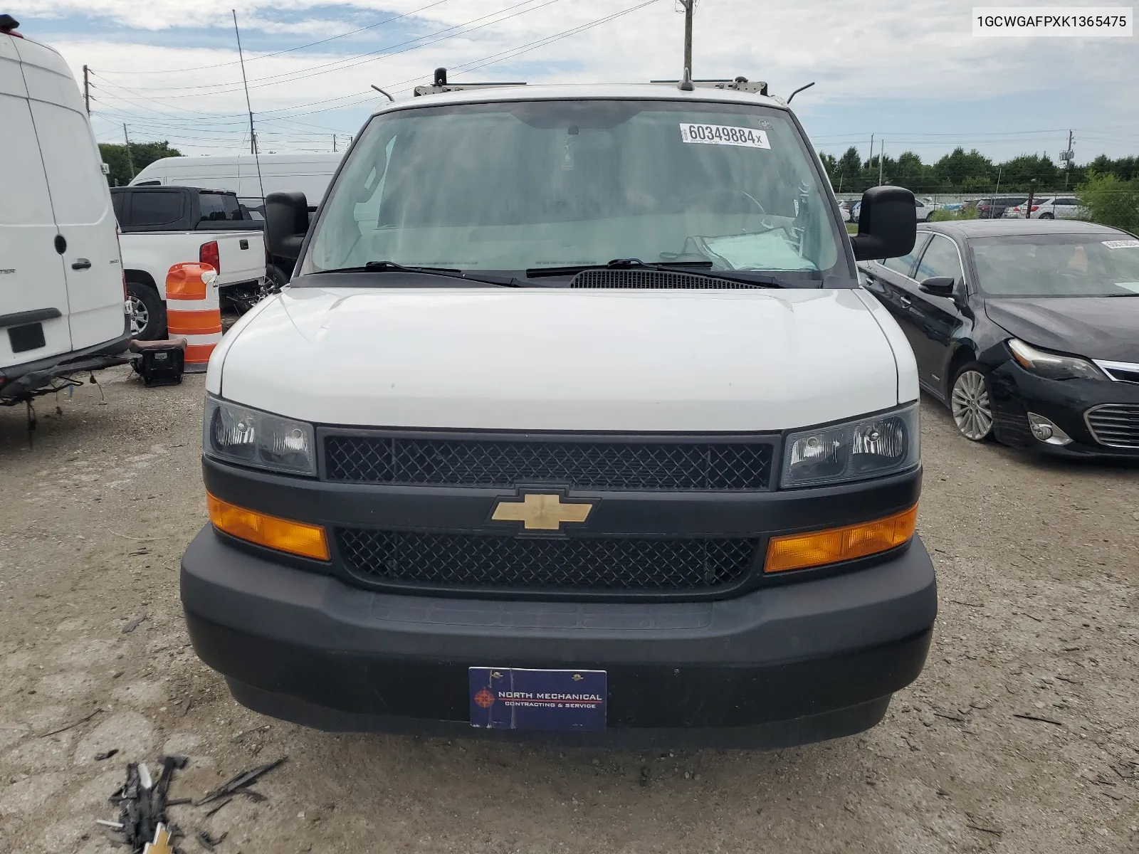 2019 Chevrolet Express G2500 VIN: 1GCWGAFPXK1365475 Lot: 60349884