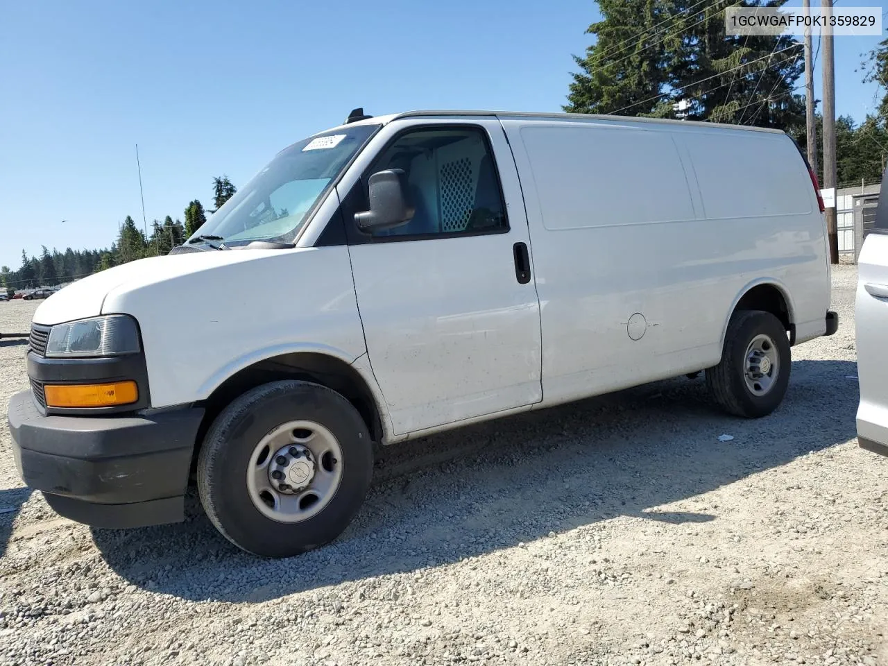 2019 Chevrolet Express G2500 VIN: 1GCWGAFP0K1359829 Lot: 63650954