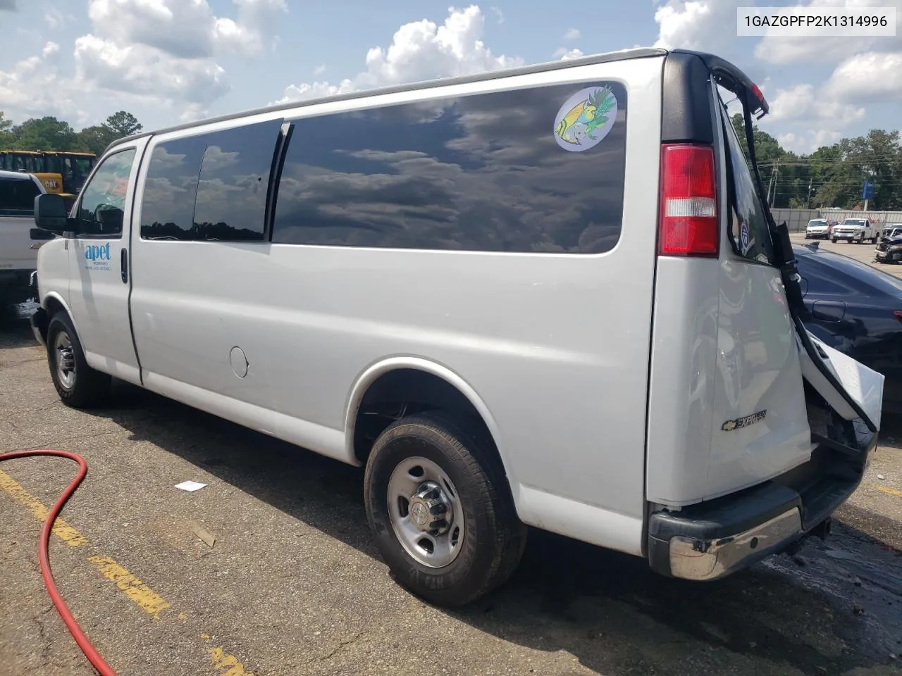 1GAZGPFP2K1314996 2019 Chevrolet Express G3500 Lt