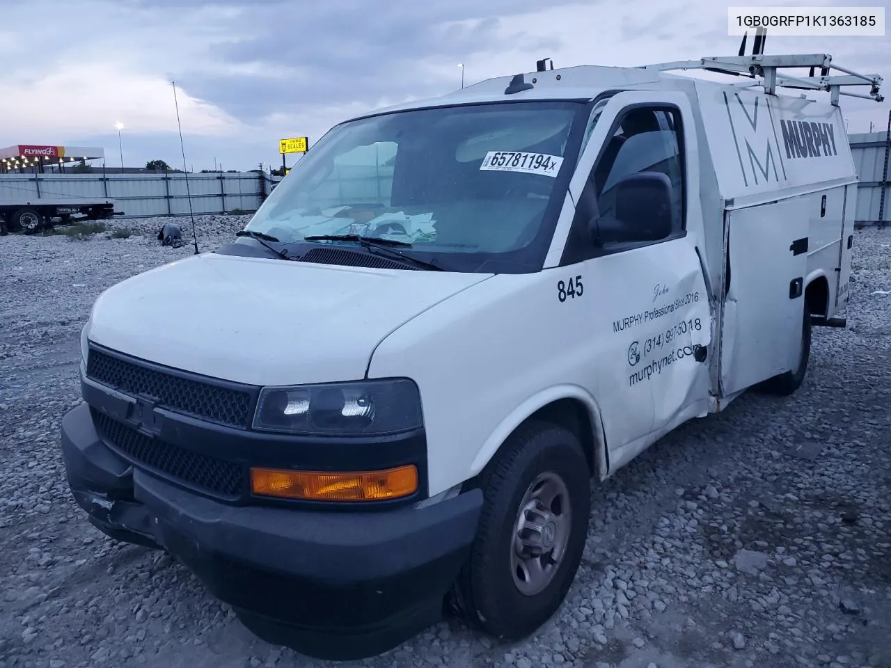 2019 Chevrolet Express G3500 VIN: 1GB0GRFP1K1363185 Lot: 65781194