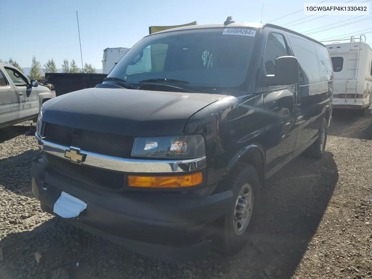 2019 Chevrolet Express G2500 VIN: 1GCWGAFP4K1330432 Lot: 68669264