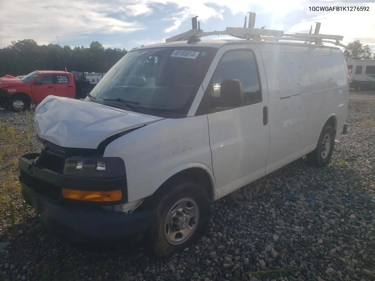 2019 Chevrolet Express G2500 VIN: 1GCWGAFB1K1276592 Lot: 69185814