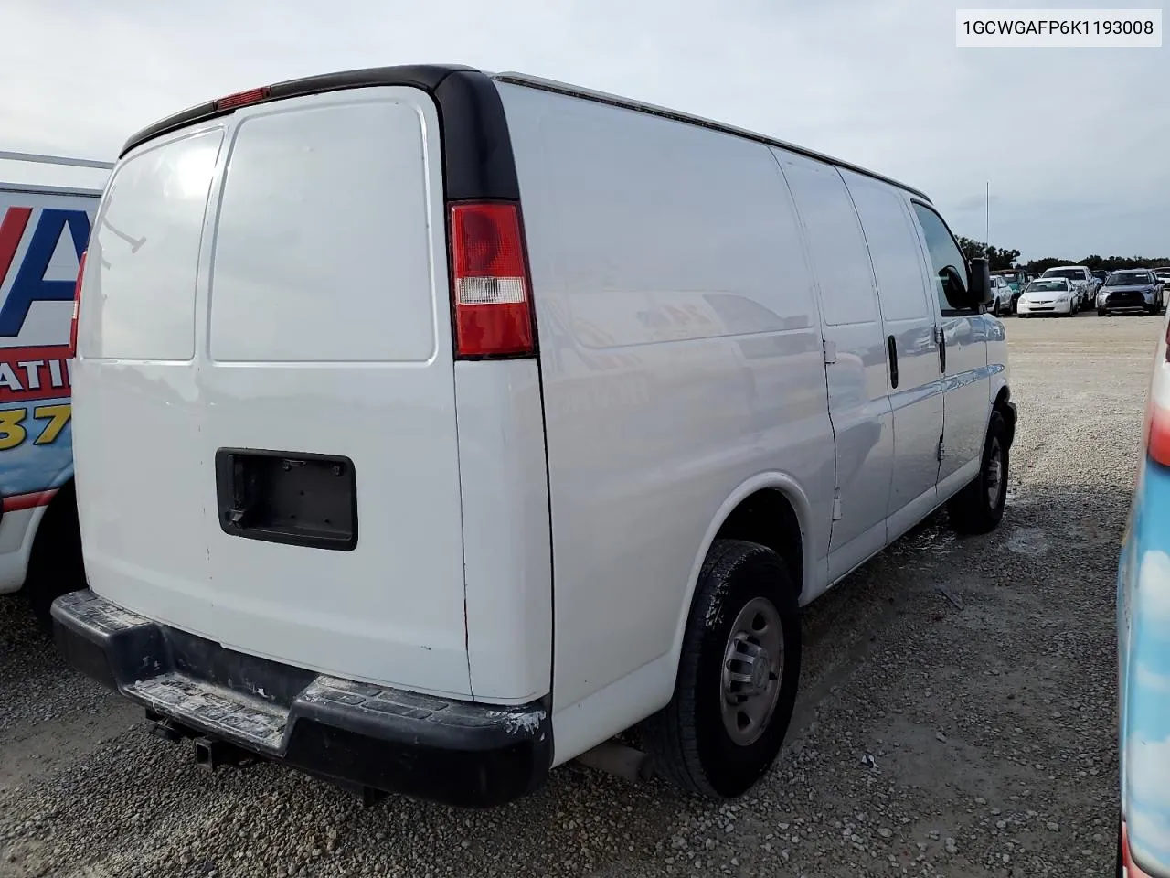 2019 Chevrolet Express G2500 VIN: 1GCWGAFP6K1193008 Lot: 69416774