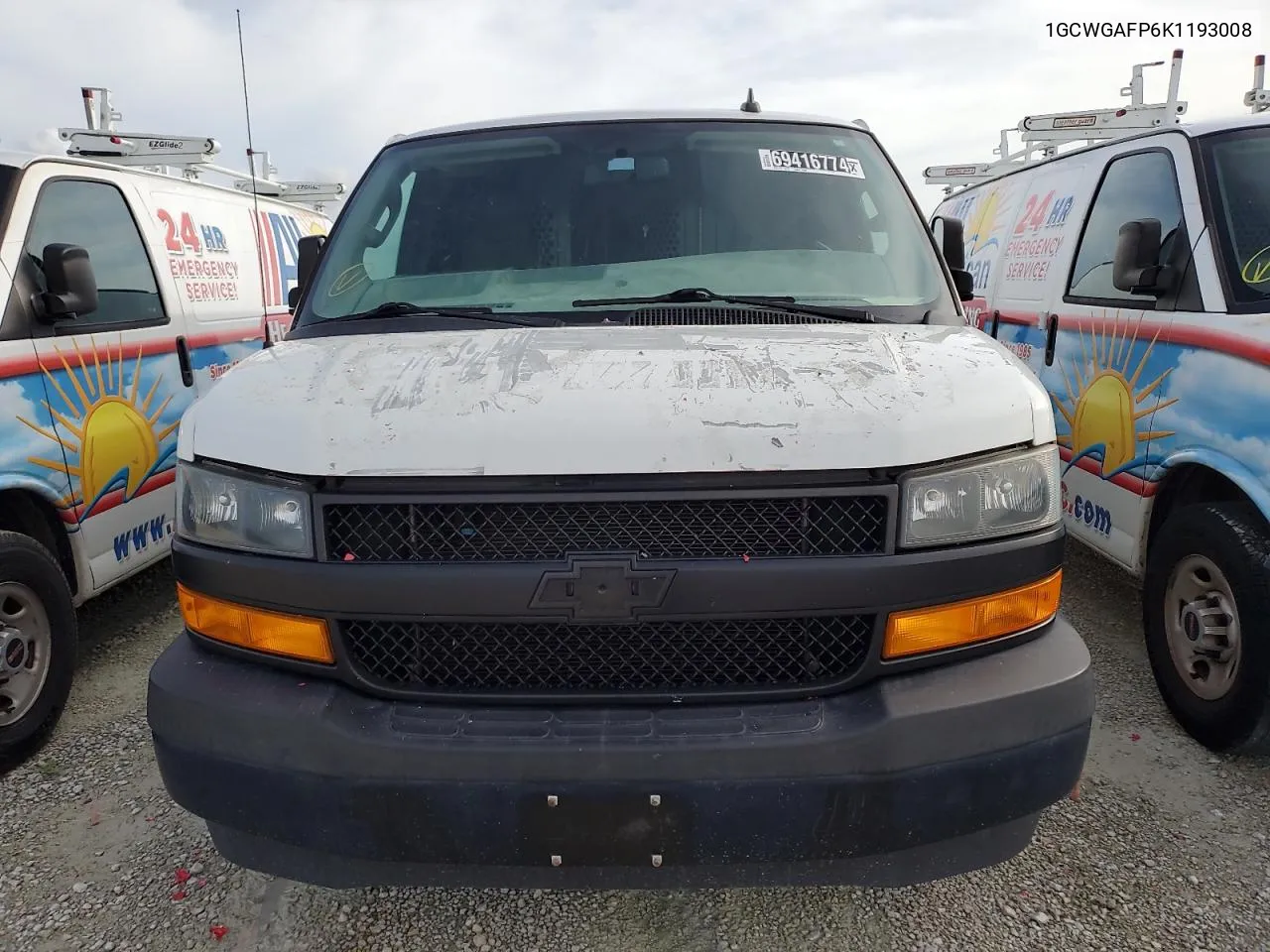 2019 Chevrolet Express G2500 VIN: 1GCWGAFP6K1193008 Lot: 69416774