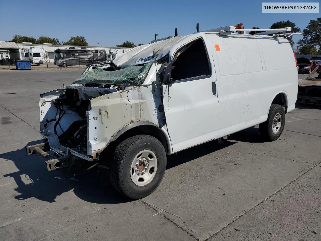 2019 Chevrolet Express G2500 VIN: 1GCWGAFP9K1332452 Lot: 69510924