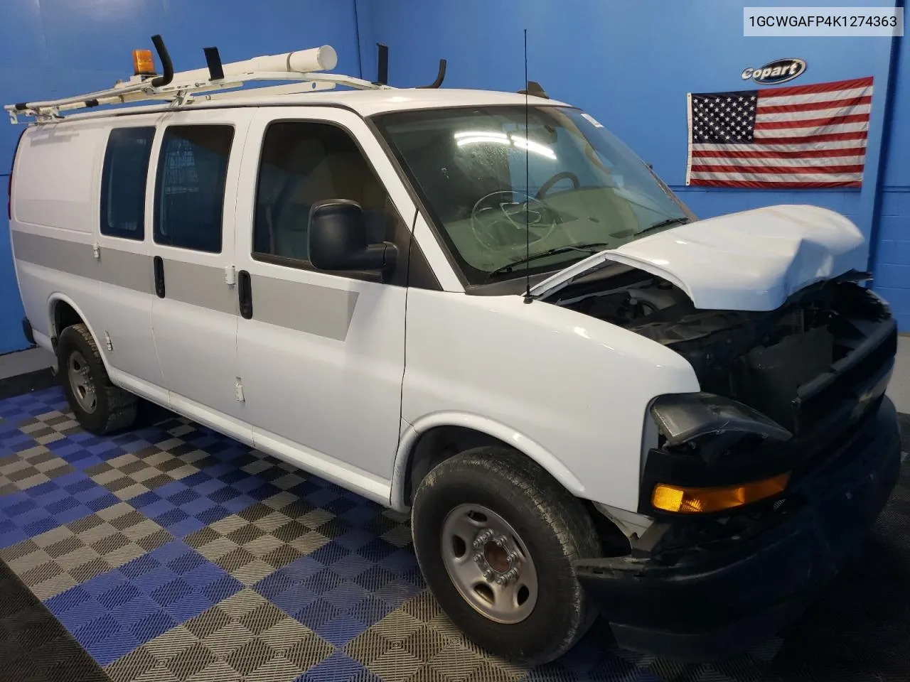 2019 Chevrolet Express G2500 VIN: 1GCWGAFP4K1274363 Lot: 70346694