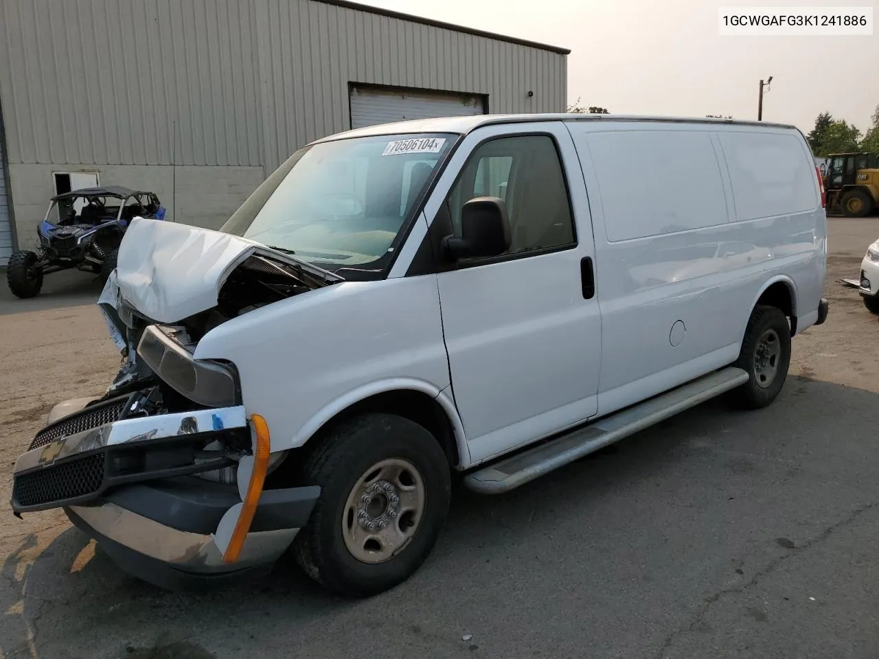 2019 Chevrolet Express G2500 VIN: 1GCWGAFG3K1241886 Lot: 70506104