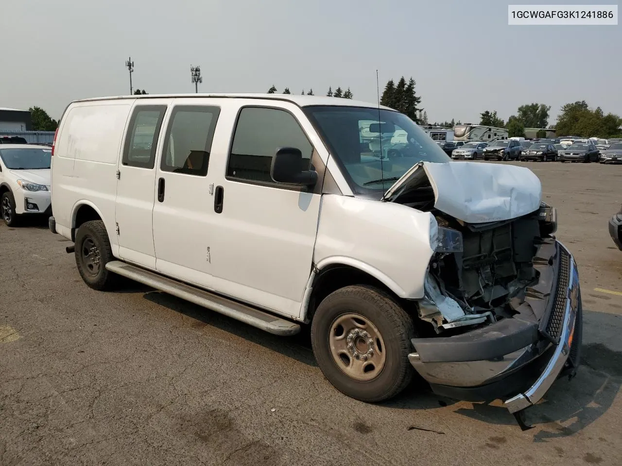 2019 Chevrolet Express G2500 VIN: 1GCWGAFG3K1241886 Lot: 70506104