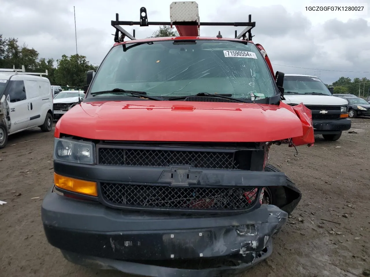 2019 Chevrolet Express G3500 VIN: 1GCZGGFG7K1280027 Lot: 71590554