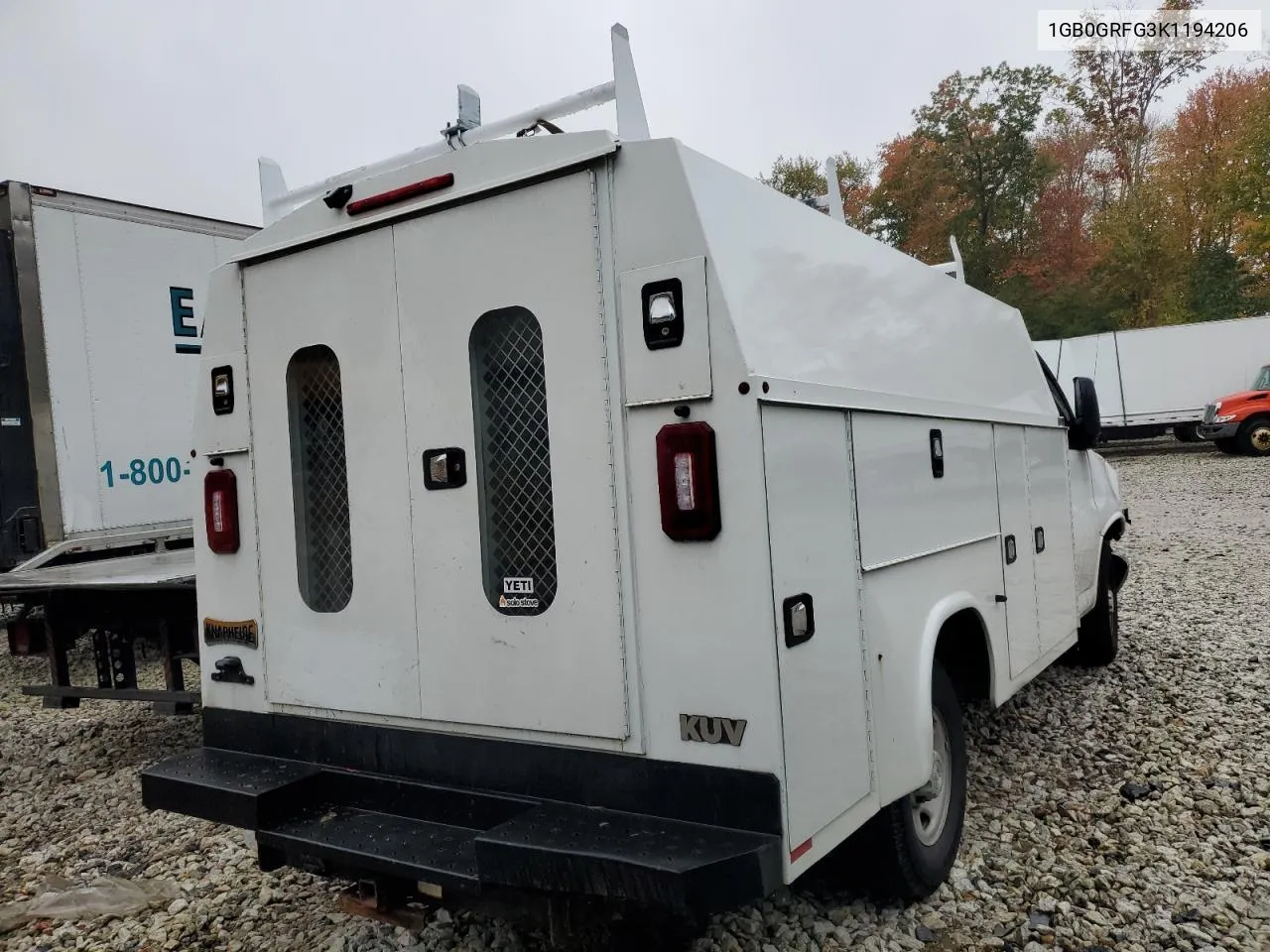 2019 Chevrolet Express G3500 VIN: 1GB0GRFG3K1194206 Lot: 71638604