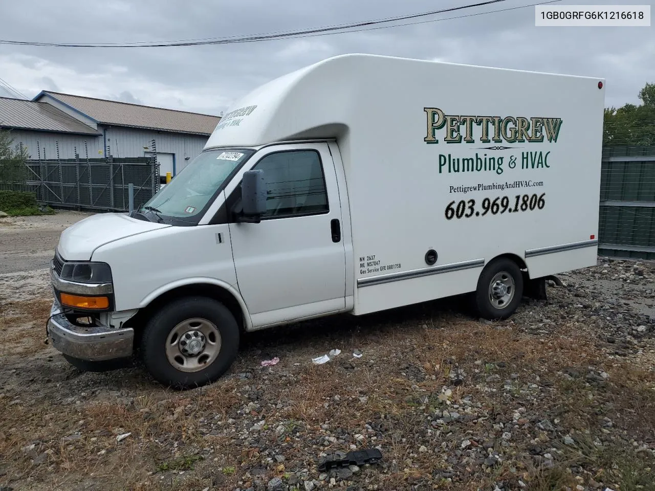 2019 Chevrolet Express G3500 VIN: 1GB0GRFG6K1216618 Lot: 72122794