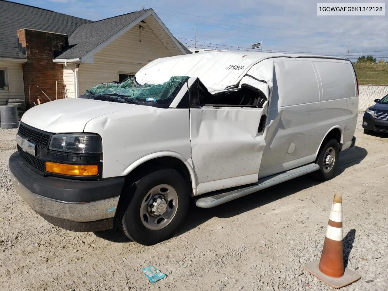 2019 Chevrolet Express G2500 VIN: 1GCWGAFG6K1342128 Lot: 72163934