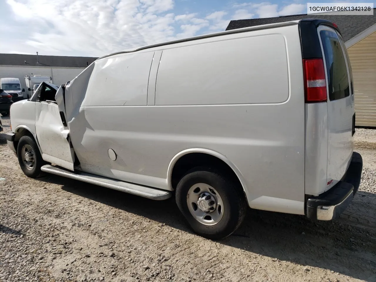 2019 Chevrolet Express G2500 VIN: 1GCWGAFG6K1342128 Lot: 72163934