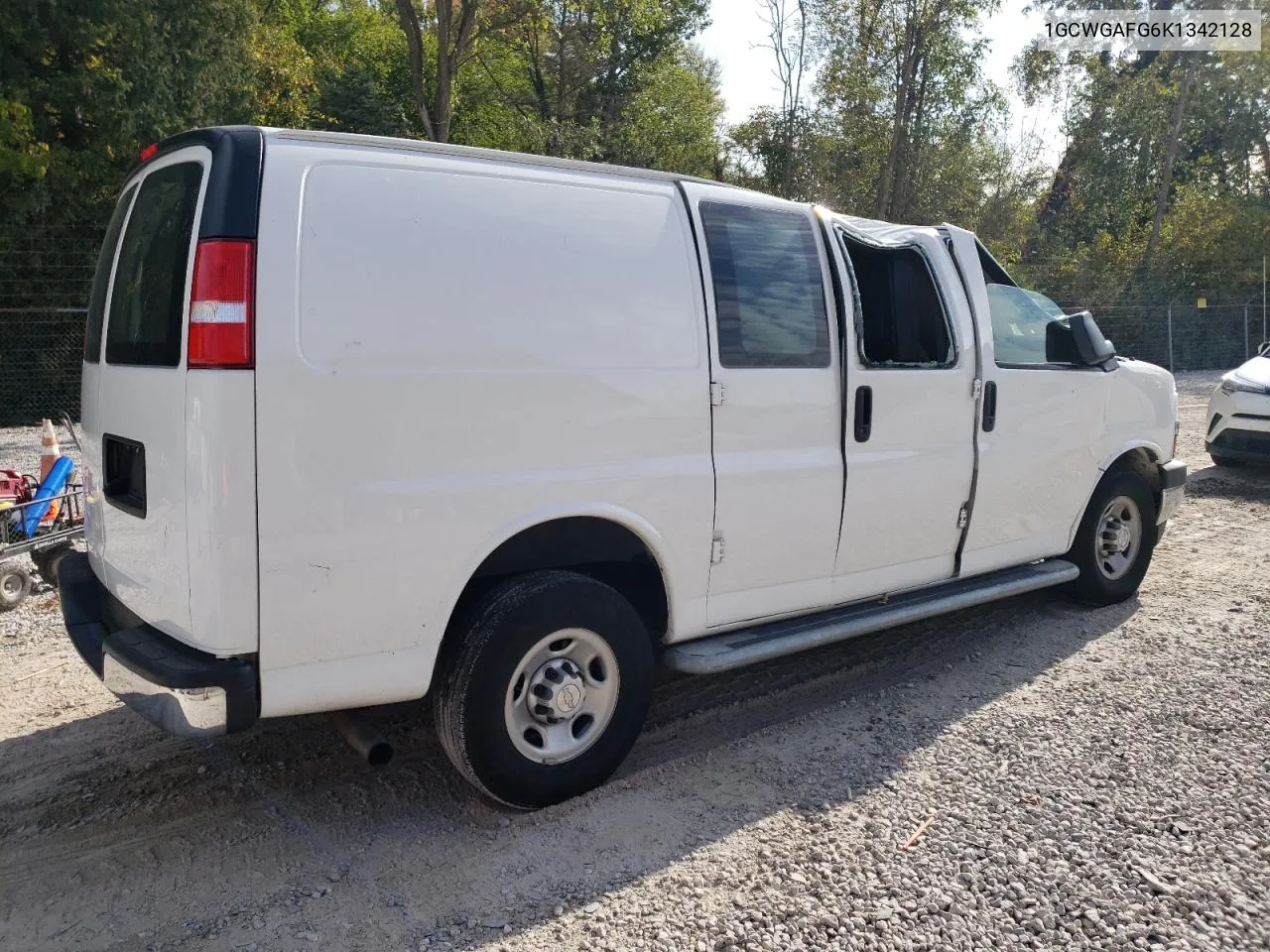 2019 Chevrolet Express G2500 VIN: 1GCWGAFG6K1342128 Lot: 72163934