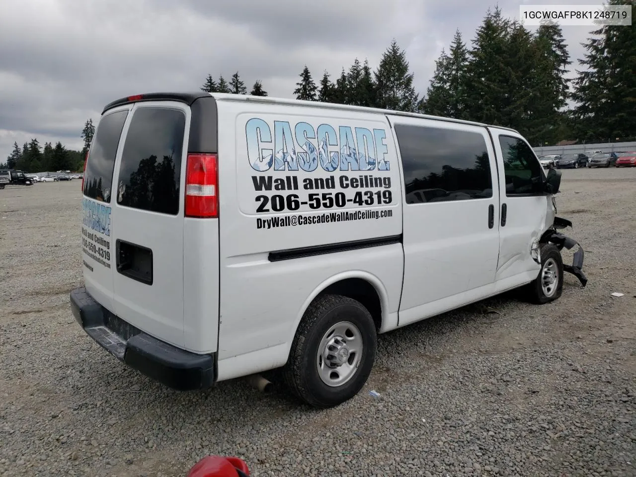 2019 Chevrolet Express G2500 VIN: 1GCWGAFP8K1248719 Lot: 72256124