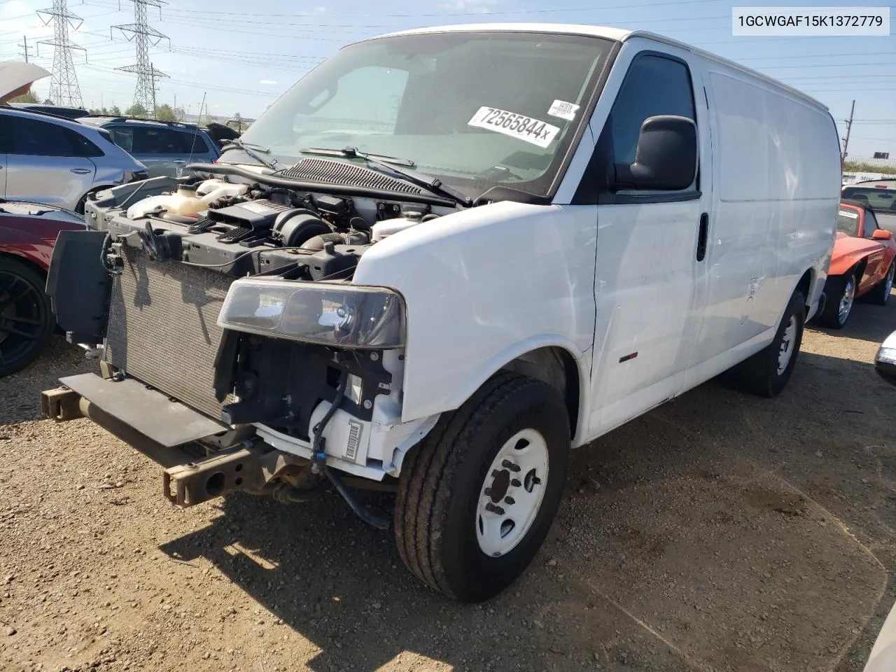 2019 Chevrolet Express G2500 VIN: 1GCWGAF15K1372779 Lot: 72565844